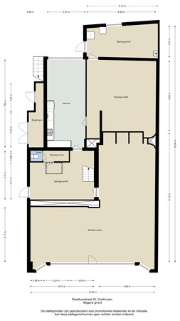 Floorplan - Raadhuisstraat 25, 1474 HH Oosthuizen